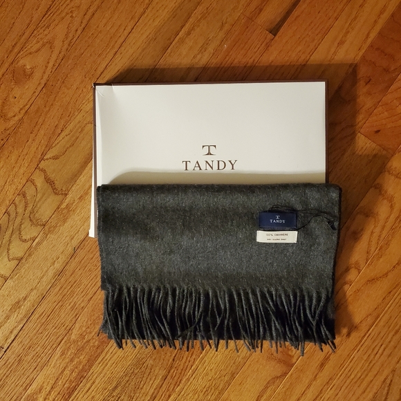 🆕🎁Tandy Grey New Unisex 100%Wool Cashmere Muffler
